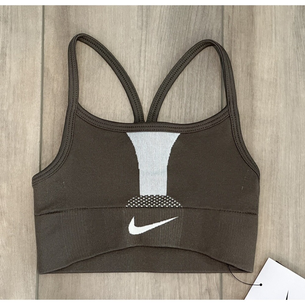 Nike Girls' Dri-FIT Indy Seamless Low Support Sports Bra, Size XS, New